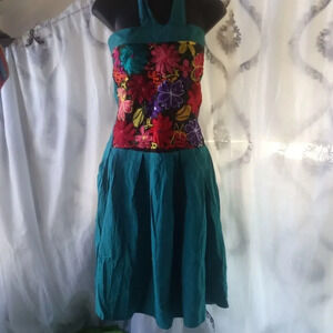 New Mexican embroidery dress size small and medium ( bag A )